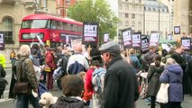 Londra, sostenitori di Julian Assange in vista del verdetto dell'Alta Corte