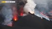 Nuevo derrumbe del cono principal del volcán de La Palma