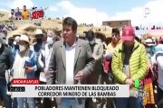 Apurímac: pobladores de Cotabambas y Challhuahuacho acatan paralización indefinida