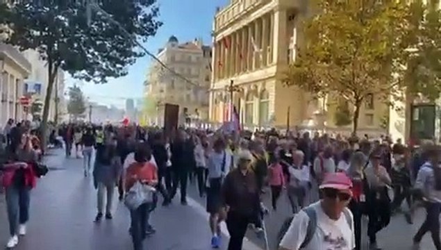 Manifestation anti pass sanitaire à Marseille