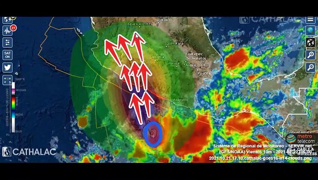 EL HURACÁN RICK PODRÍA TOCAR TIERRA COMO UN HURACÁN MAYOR