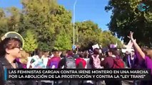 Las feministas cargan contra Irene Montero en una marcha por la abolición de la prostitución y contra 'Ley Trans'