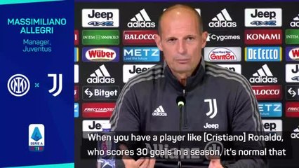 'It was normal that the team relied on Ronaldo' - Allegri