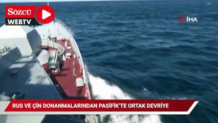 Скачать видео: Rus ve Çin donanmalarından Pasifik'te ortak devriye