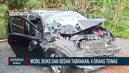 下载视频: Kecelakaan Maut Antara Mobil Boks dan Sedan Terjadi di CIlacap, 4 Orang Tewas Di Lokasi