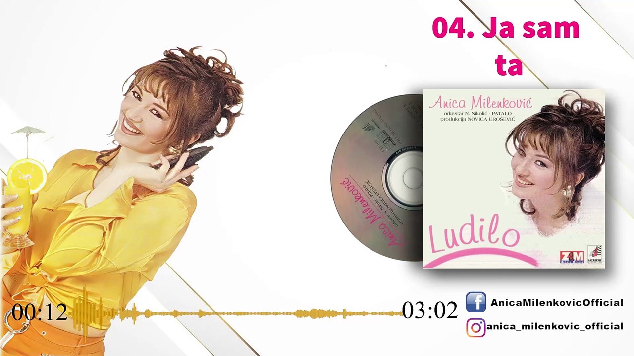 Anica Milenkovic - Ja sam ta - (Official Audio 1997)