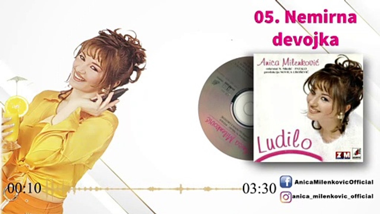 Anica Milenkovic - Nemirna devojka - (Official Audio 1997)