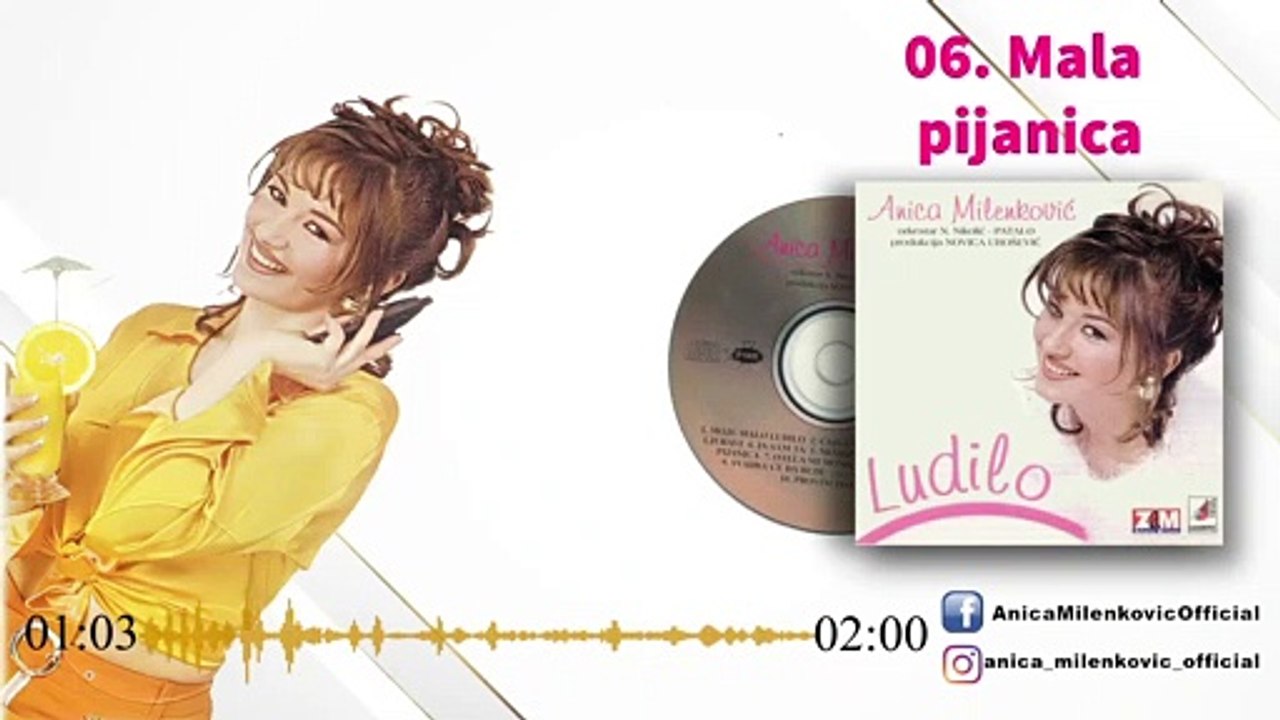 Anica Milenkovic - Mala pijanica - (Official Audio 1997)