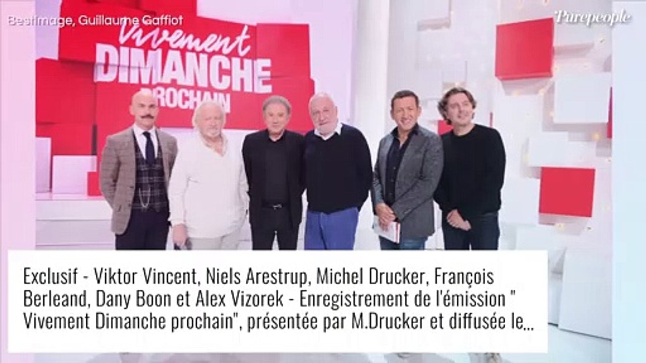 Estelle Lefébure radieuse face à M. Pokora et Philippe Lellouche dans Vivement dimanche