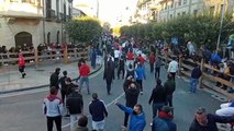 Segundo encierro de Ferias de Tafalla con novillos de las Hermanas Azcona
