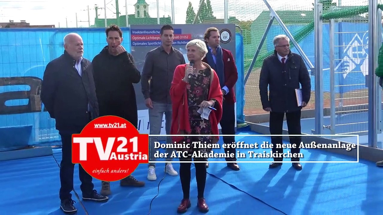 Dominic Thiem eröffnet die neue Außenanlage der ATC-Akademie in Traiskirchen