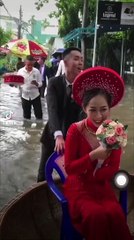 Clip: Đám cưới đặc biệt mùa nước lũ