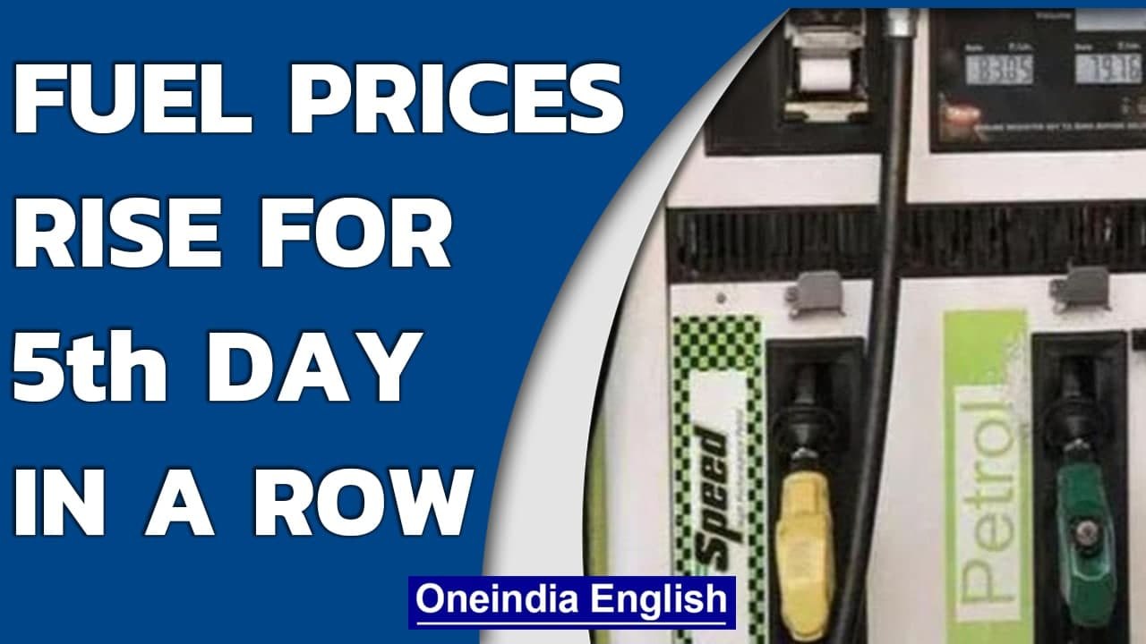 Fuel prices rise for 5th consecutive day in Ind...
