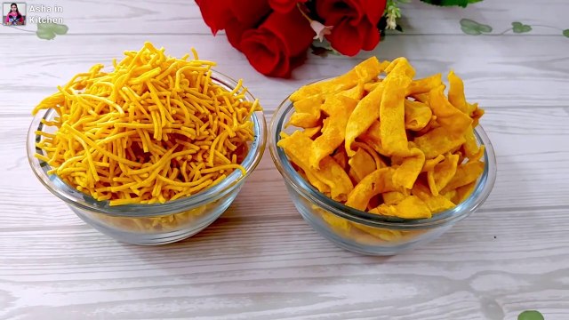 सिर्फ 10 मिनट में बाजार जैसी नमकीन | Two Types Sev Namkeen | Diwali Special Recipes | Sev Namkeen