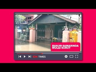 Banjir di Samarinda Mulai Surut, BPBD: Sudah Bisa Dilewati Motor