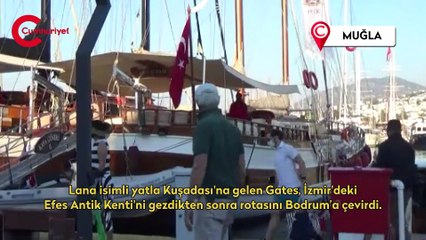 Bill Gates Bodrum Kalesi'ni karış karış gezdi