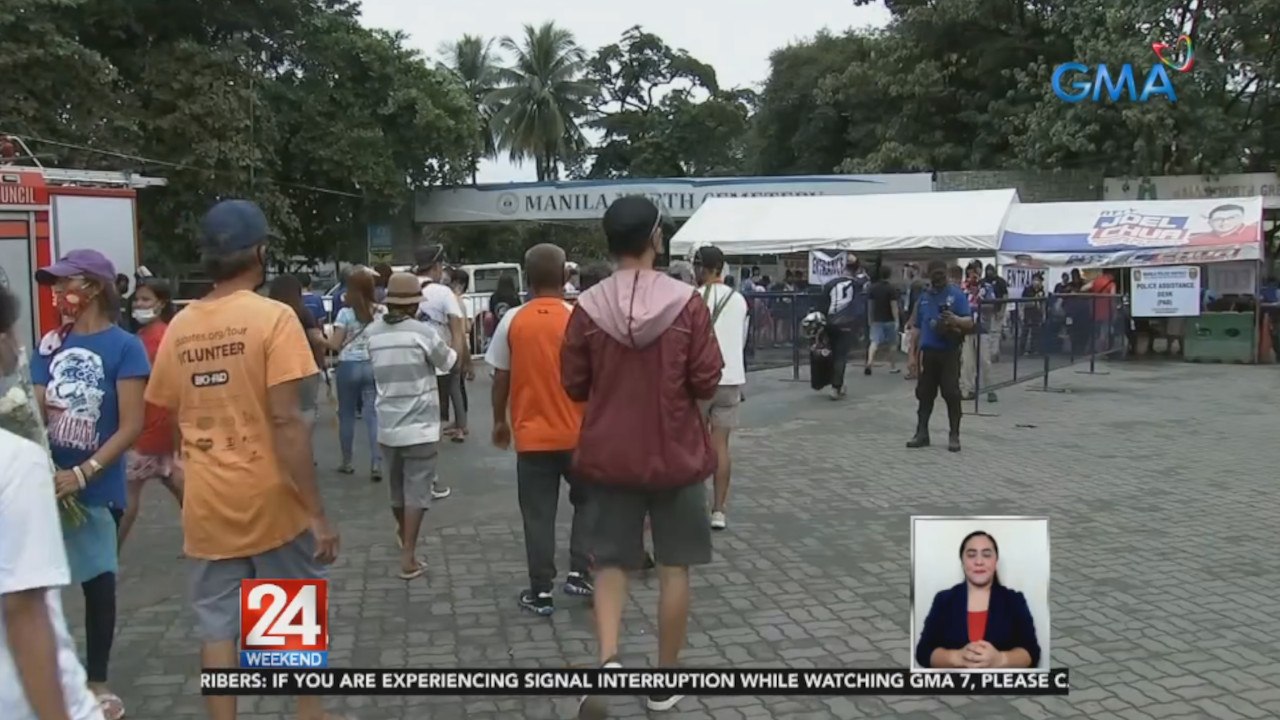 Mga taong dumalaw sa puntod ng mga yumaong kaanak, dumagsa ngayong huling weekend bago isara ang mga sementeryo sa Oct. 29 | 24 Oras Weekend