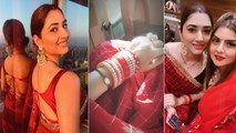 Disha Parmar का First Karwa Chauth Celebration Look Viral । Watch Video । Boldsky