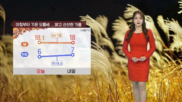 [날씨] 내일 아침부터 기온 오름세...맑고 선선한 가을 / YTN