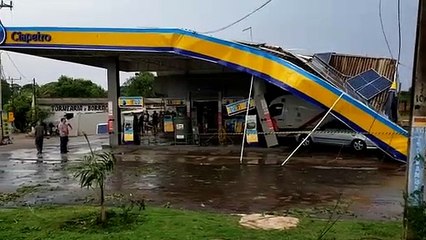 Granizo do tamanho de laranja, vento e chuva intensa causam forte destruição