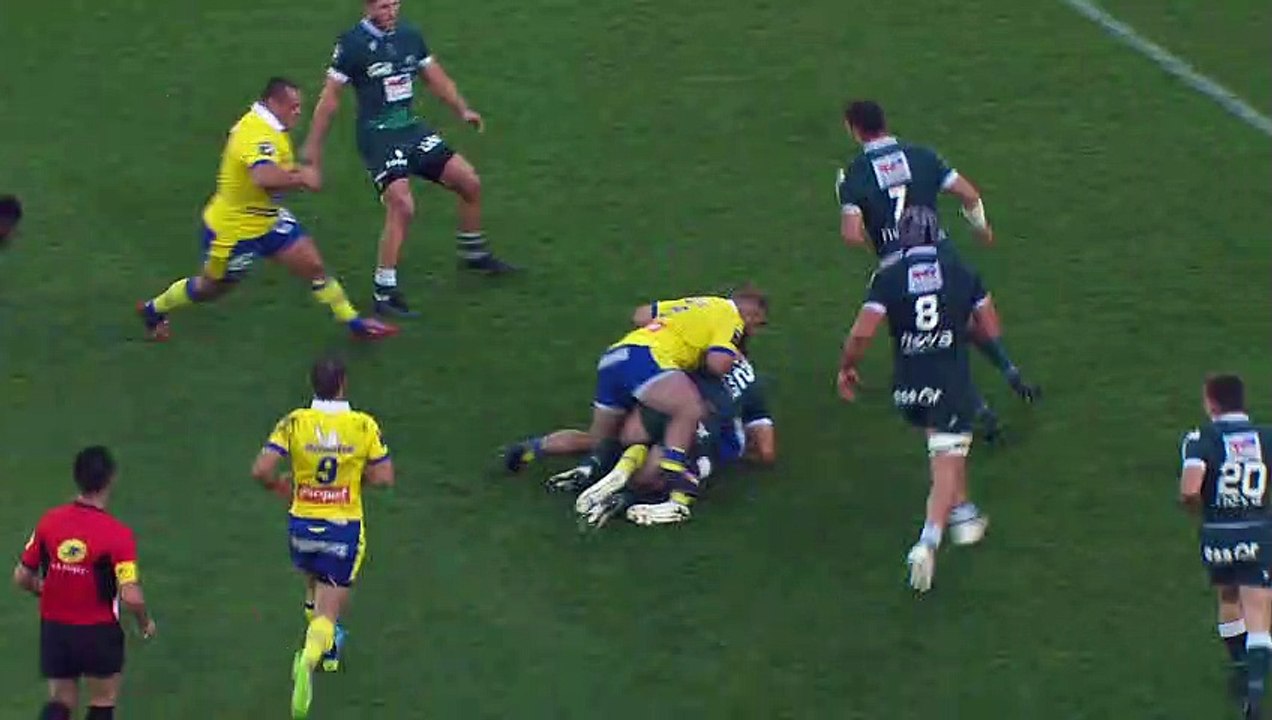 TOP 14 - Essai de Damian PENAUD (ASM) - ASM Clermont Auvergne - Section Paloise - J08 - Saison 2021/2022