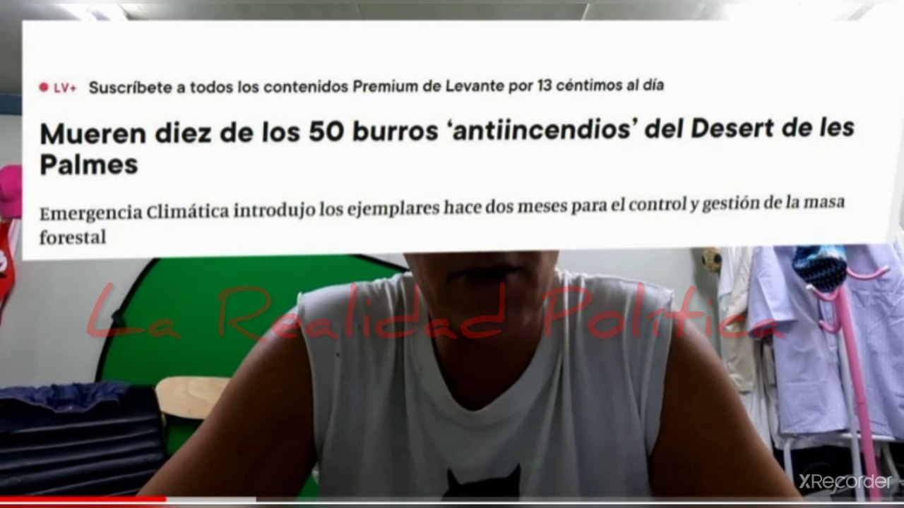 Hemeroteca: Consejera Mireia Mollà (Compromís) mata a 10 burros. Burros Antiincendios! Son Gentuza!!