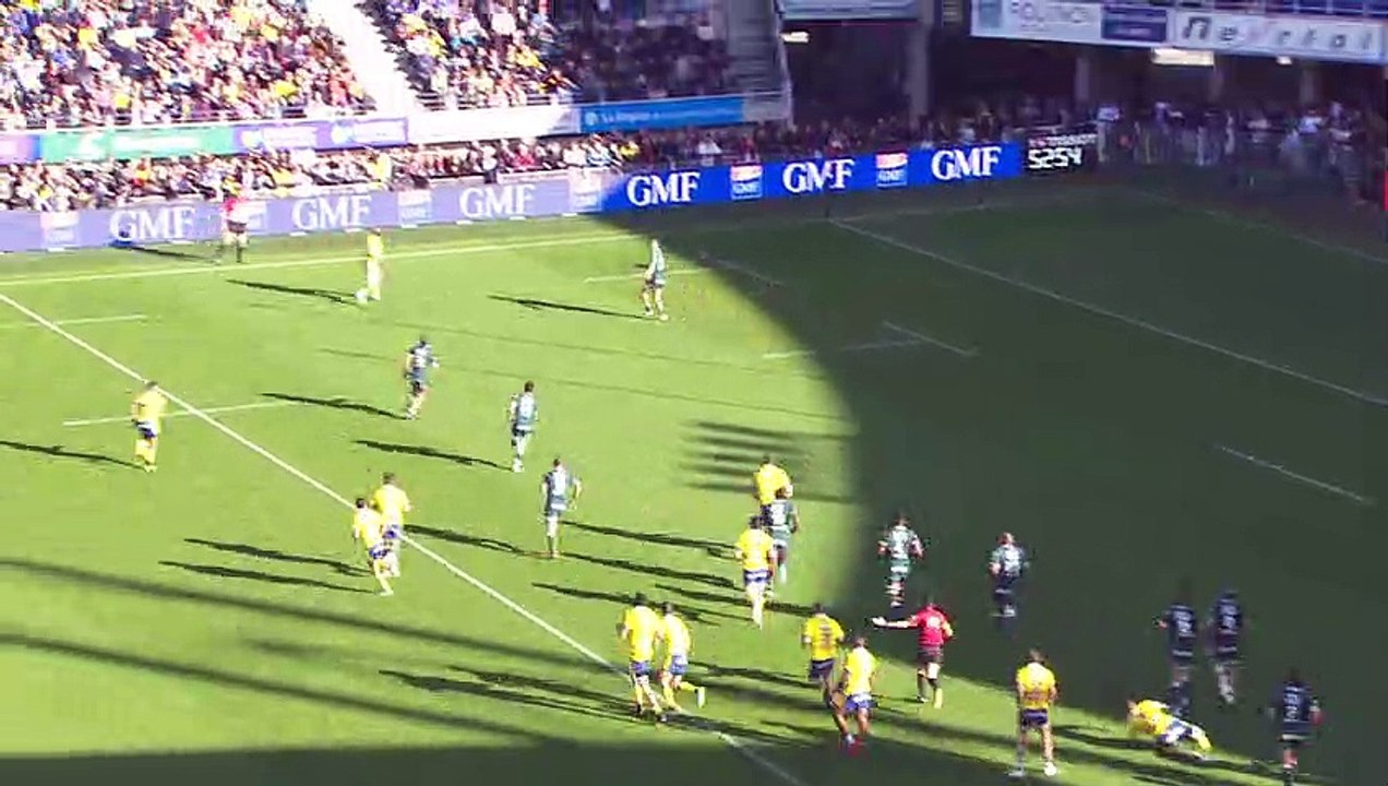 TOP 14 - Essai de Lucas DESSAIGNE (ASM) - ASM Clermont Auvergne - Section Paloise - J08 - Saison 2021/2022