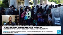 Informe desde Ciudad de México: migrantes marchan hacia la capital para regularizar su estatus