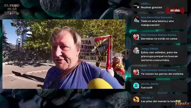 Entrevistamos a Diego, de Salgamos a la calle en el Muro de la Verdad, en la Manifestación contra Mediaset.