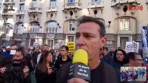 Entrevistamos a Oscar OZ Bye en el Muro de la Verdad en la Manifestación por la Subida de la Luz, en el congreso de Madrid