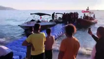 Fethiye'de korku dolu anlar! 3 3 yamaç paraşütü pilotu denize çakıldı