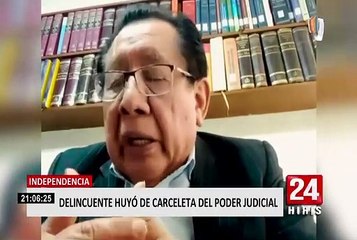 Sujeto que robó car wash y tenía prisión preventiva fugó de carceleta de Lima Norte