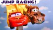 Pixar Cars Closest Jump Wins with Cars 3 Lightning McQueen Toys versus Hot Wheels Marvel Superheroes in this Funny Funlings Race Competition Full Episode by Kid Friendly Toy Trains 4U