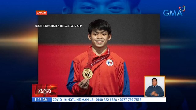 Pinoy gymnast Carlos Yulo, nakapag-uwi ng gold at silver medal sa 2021 Artistic Gymnastics World Championships | UB