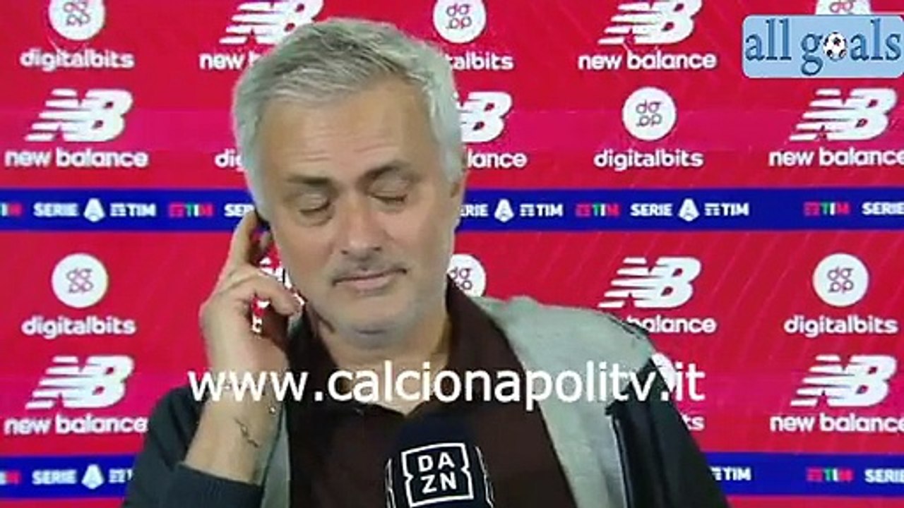 Roma-Napoli 0-0 24/10/21 intervista post-partita José Mourinho