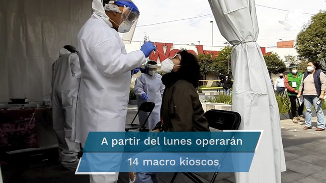 Reubican kiosko para realizar pruebas rápidas Covid-19, ubicado en Álvaro Obregón