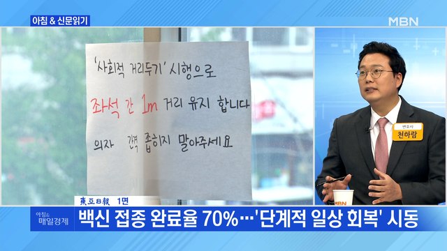 신문브리핑4 일주일 후 '위드 코로나' 10만 명 재택치료 대비를 외주요기사