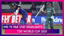 IND vs PAK Stat Highlights T20 World Cup 2021: Pakistan Register Historic Win