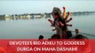 Devotees Bid Adieu To Goddess Durga On Maha Dashami