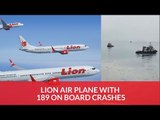 Lion Air Plane With 189 On Board Crashes