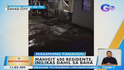 Download Video: Mahigit 600 residente, inilikas dahil sa baha | BT