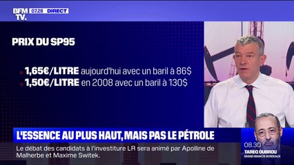 Pourquoi le prix de l'essence est-il au plus haut, mais pas celui du pétrole ?