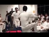 New Zealand players celebrate thrilling four-run win over Pakistan with bhangra dance