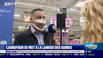 Impact : Carrefour se met à la langue des signes,  par Cyrielle Hariel - 25/10