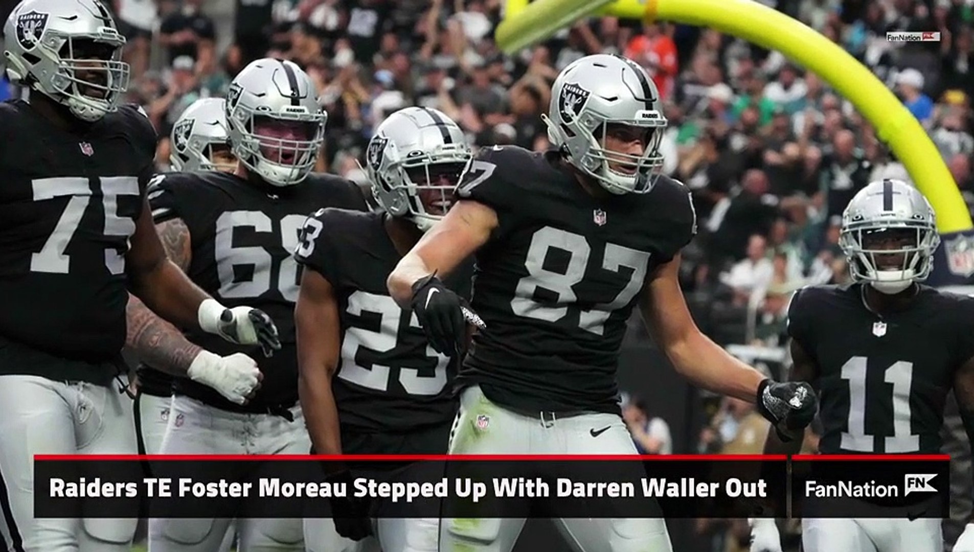 Raiders TE Foster Moreau Stepped Up With Darren Waller Out - video  Dailymotion