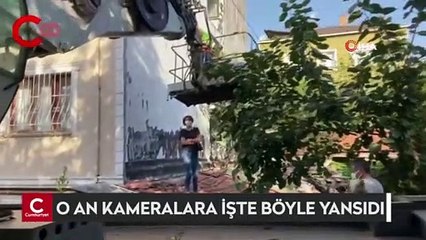 Maltepe’de komşuların ‘mantolama’ krizi: Çatıya çıkıp vinci engelledi