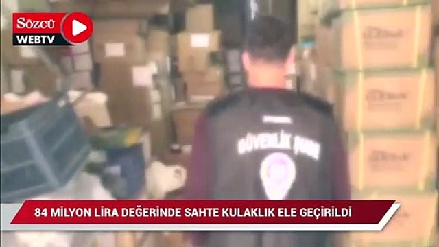 İstanbul’da kulak sağlığını bozan 84 milyon lira değerinde kulaklık ele geçirildi
