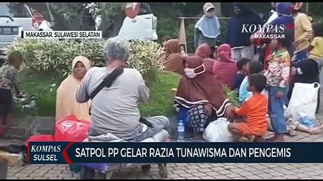 Satpol PP Makassar Gelar Razia Tunawisma Dan Pengemis