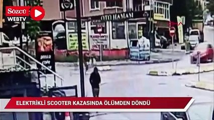 Elektirikli scooter ile ölümden döndü