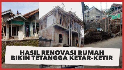 Hasil Renovasi Rumah Bikin Tetangga Ketar-ketir, Video Ditonton 12 Juta Kali